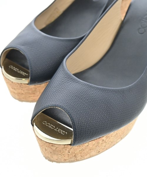 JIMMY CHOO（ジミーチュー）サンダル 紺 サイズ:EU38(24.5cm位) レディース/2200655567936