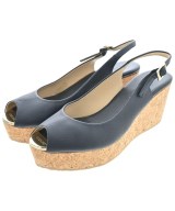 JIMMY CHOO（ジミーチュー）サンダル 紺 サイズ:EU38(24.5cm位) レディース/2200655567936