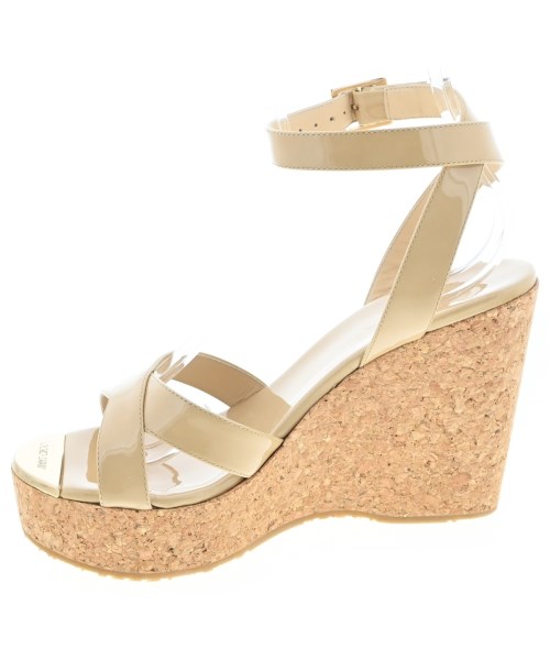 JIMMY CHOO（ジミーチュー）サンダル ベージュ サイズ:EU38(24.5cm位) レディース/2200657978235