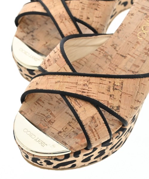 JIMMY CHOO（ジミーチュー）サンダル ベージュ サイズ:EU37 1/2(24cm位) レディース/2200714680019
