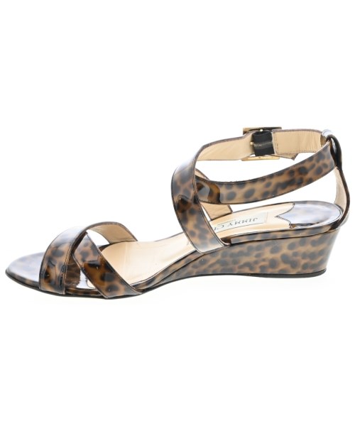 JIMMY CHOO（ジミーチュー）サンダル 茶 サイズ:36 1/2(23.5cm位) レディース/2200715801307