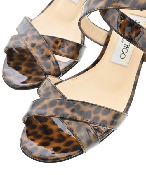 JIMMY CHOO（ジミーチュー）サンダル 茶 サイズ:36 1/2(23.5cm位) レディース/2200715801307
