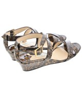 JIMMY CHOO（ジミーチュー）サンダル 茶 サイズ:36 1/2(23.5cm位) レディース/2200715801307