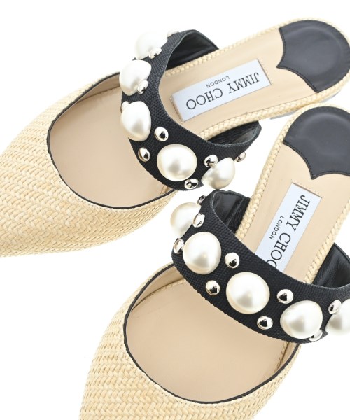 JIMMY CHOO（ジミーチュー）サンダル ベージュ サイズ:EU37 1/2(24cm位) レディース/2200646510088