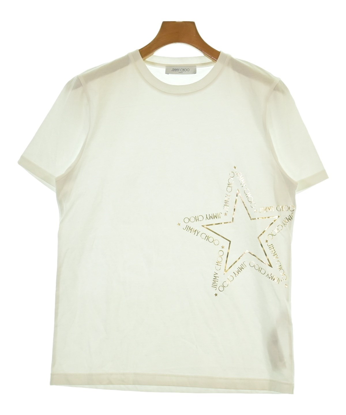 JIMMY CHOO ジミーチュウ ロゴプリント Tシャツ ホワイト JIMMY CHOO（ジミーチュー）Tシャツ・カットソー 白 サイズ:M メンズ