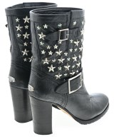 JIMMY CHOO（ジミーチュー）ブーツ 黒 サイズ:EU37 1/2(24cm位) レディース/2200649851010