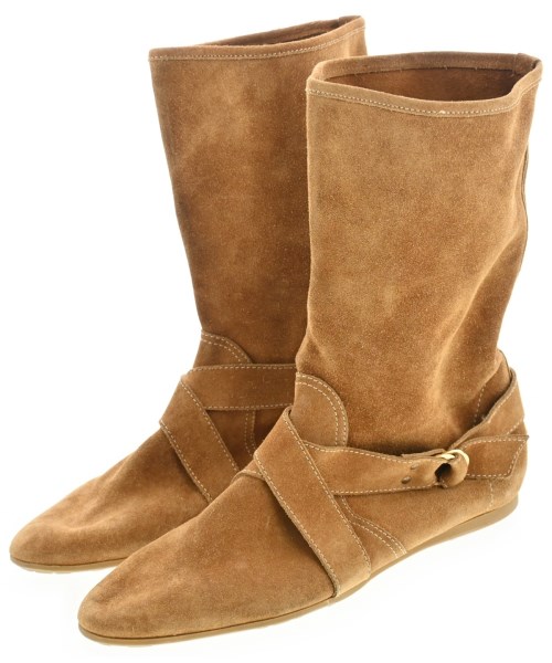 JIMMY CHOO(ジミーチュー)ブーツ 茶 サイズ:EU39 1/2(26cm位)/2200645297133