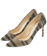 JIMMY CHOO（ジミーチュー）パンプス ベージュ サイズ:EU38 1/2(25cm位) レディース/2200654077023