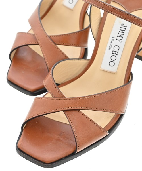 JIMMY CHOO（ジミーチュー）サンダル 茶 サイズ:EU36(22.5cm位) レディース/2200719818035