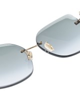 JIMMY CHOO（ジミーチュー）サングラス ゴールド サイズ:- レディース/2200682057080