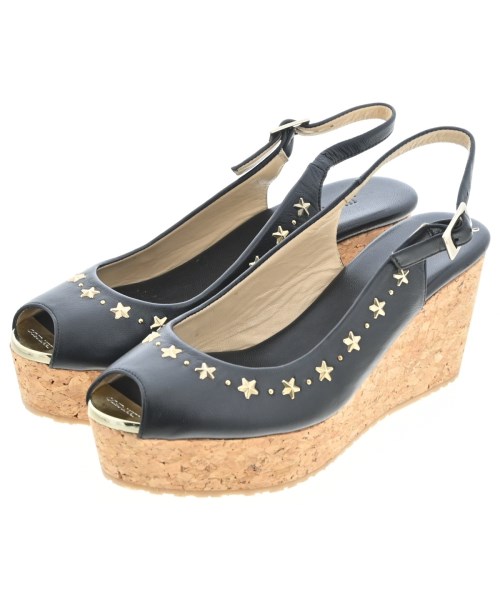 JIMMY CHOO(ジミーチュー)サンダル 黒 サイズ:EU36(22.5cm位)/2200685806012
