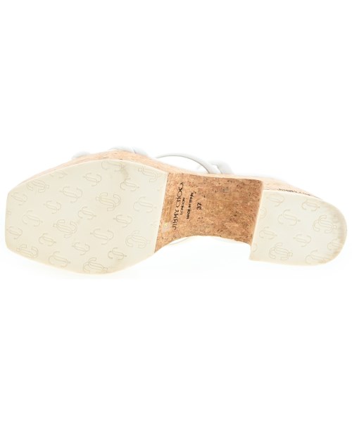 JIMMY CHOO（ジミーチュー）サンダル 白 サイズ:37(23.5cm位) レディース/2200688438012