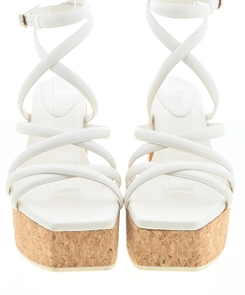 JIMMY CHOO（ジミーチュー）サンダル 白 サイズ:37(23.5cm位) レディース/2200688438012