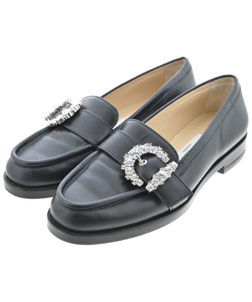 JIMMY CHOO(ジミーチュー)ドレスシューズ/ローファー 黒 サイズ:35(21.5cm位)/2200689984044