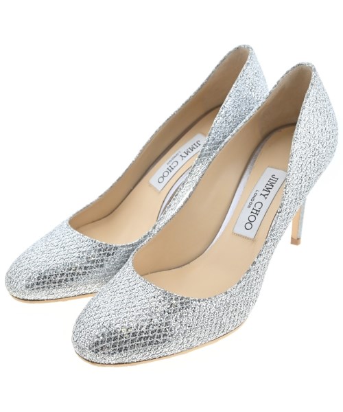 JIMMY CHOO(ジミーチュー)パンプス シルバー サイズ:EU38(24.5cm位)/2200690074031