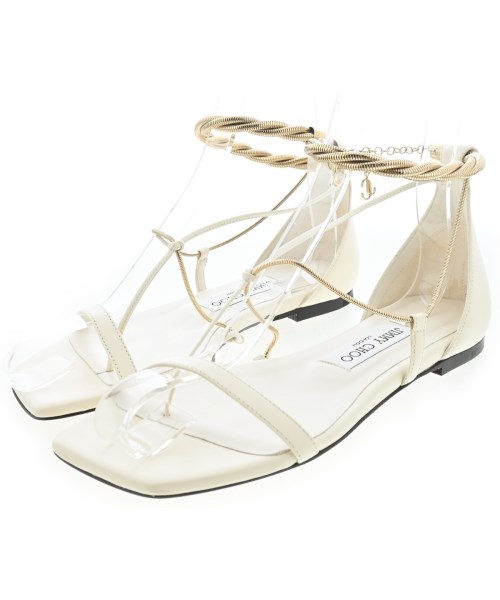 JIMMY CHOO(ジミーチュー)サンダル 白 サイズ:EU36(22.5cm位)/2200690516012