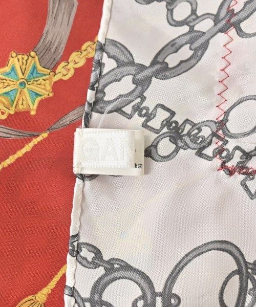 GANRYU（ガンリュウ）ストール 赤 サイズ:- メンズ/2200623721087