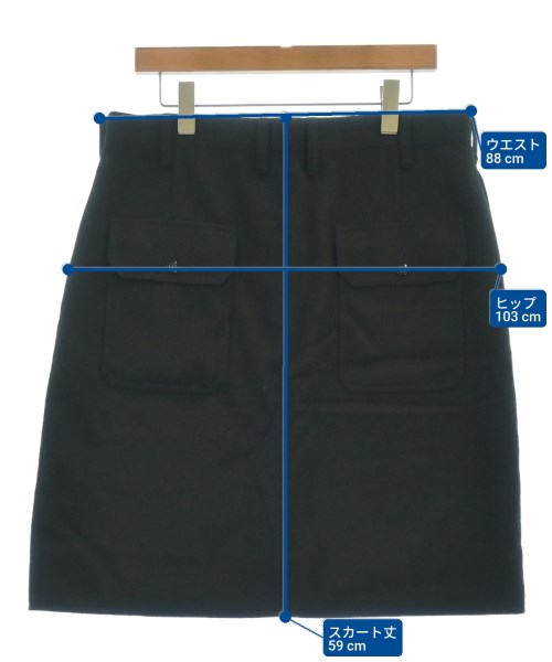 GANRYU（ガンリュウ）ひざ丈スカート 黒 サイズ:L レディース/2200619916015