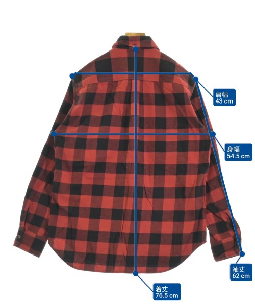 GANRYU（ガンリュウ）カジュアルシャツ 赤 サイズ:M メンズ/2200657947200