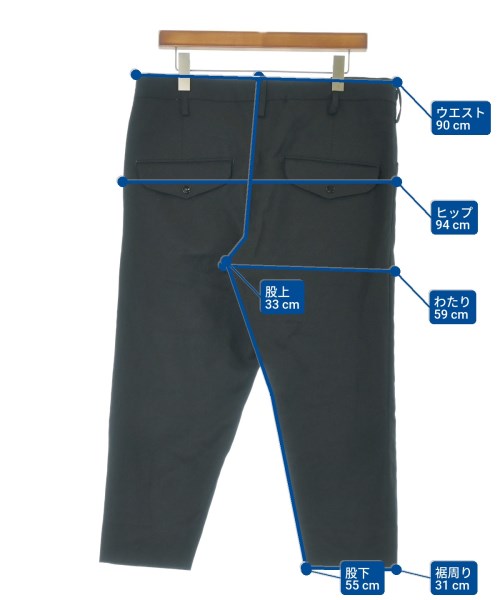 GANRYU（ガンリュウ）クロップドパンツ 黒 サイズ:S メンズ/2200640925017