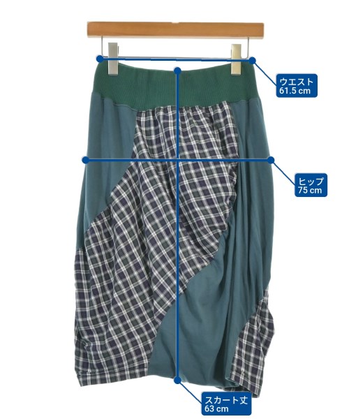 GANRYU（ガンリュウ）ひざ丈スカート 紺 サイズ:S レディース/2200672244049