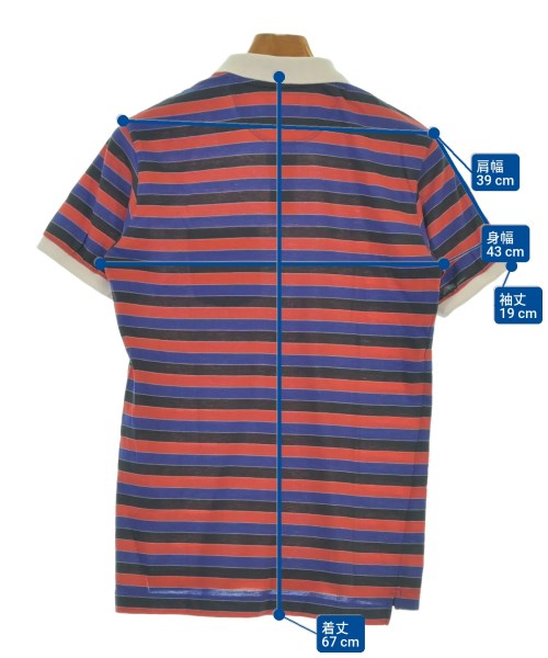 Band Of Outsiders（バンドオブアウトサイダーズ）ポロシャツ 赤 サイズ:0(XS位) メンズ/2200620617772