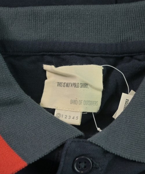 Band Of Outsiders（バンドオブアウトサイダーズ）ポロシャツ 紺 サイズ:0(XS位) メンズ/2200620617789