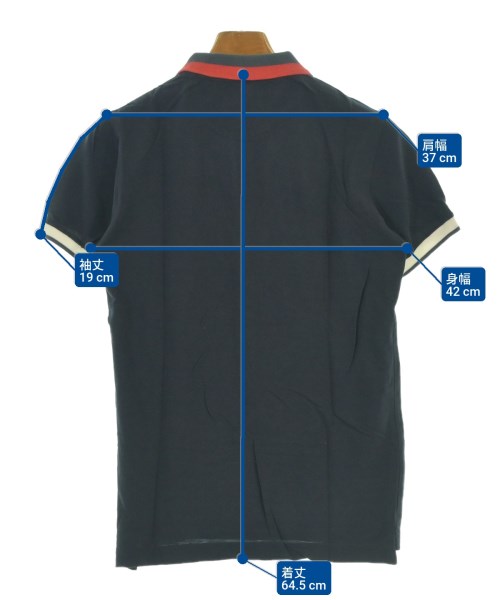 Band Of Outsiders（バンドオブアウトサイダーズ）ポロシャツ 紺 サイズ:0(XS位) メンズ/2200620617789