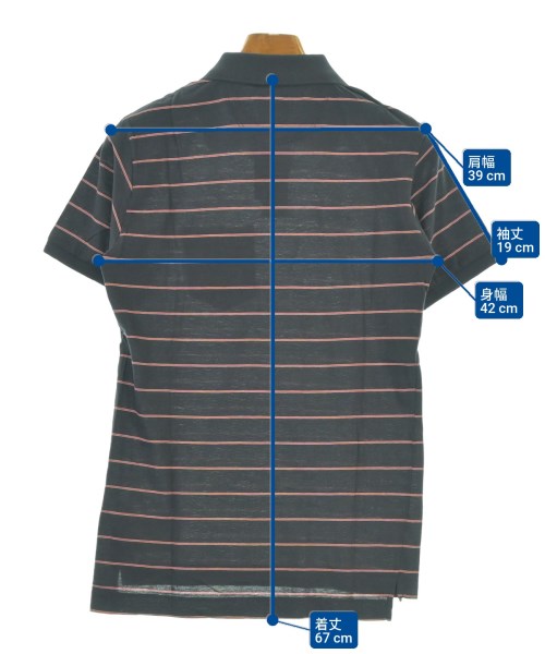 Band Of Outsiders（バンドオブアウトサイダーズ）ポロシャツ 紺 サイズ:0(XS位) メンズ/2200620617796