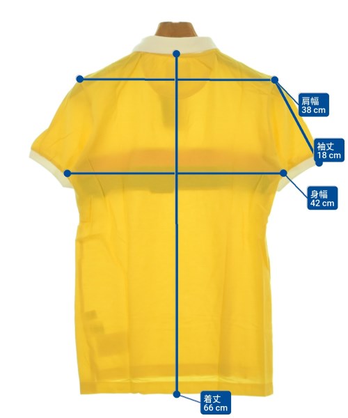 Band Of Outsiders（バンドオブアウトサイダーズ）ポロシャツ 黄 サイズ:0(XS位) メンズ/2200620617826