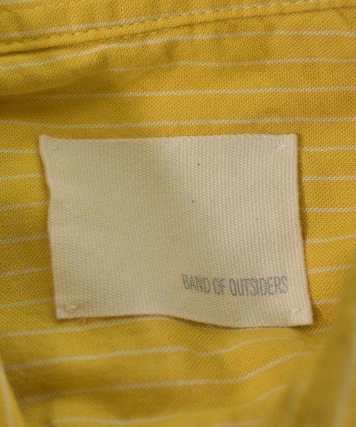 Band Of Outsiders（バンドオブアウトサイダーズ）カジュアルシャツ 黄 サイズ:0(XS位) メンズ/2200620617864
