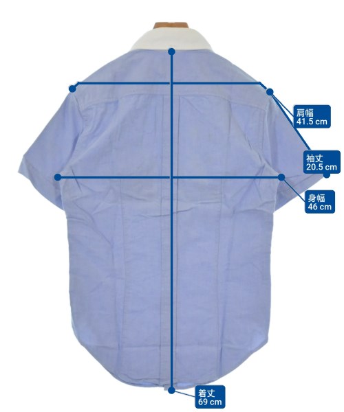 Band Of Outsiders（バンドオブアウトサイダーズ）カジュアルシャツ 青 サイズ:XS メンズ/2200620617888