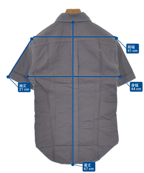 Band Of Outsiders（バンドオブアウトサイダーズ）カジュアルシャツ グレー サイズ:XS メンズ/2200620617895