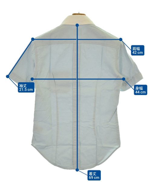 Band Of Outsiders（バンドオブアウトサイダーズ）カジュアルシャツ 青 サイズ:0(XS位) メンズ/2200627521874