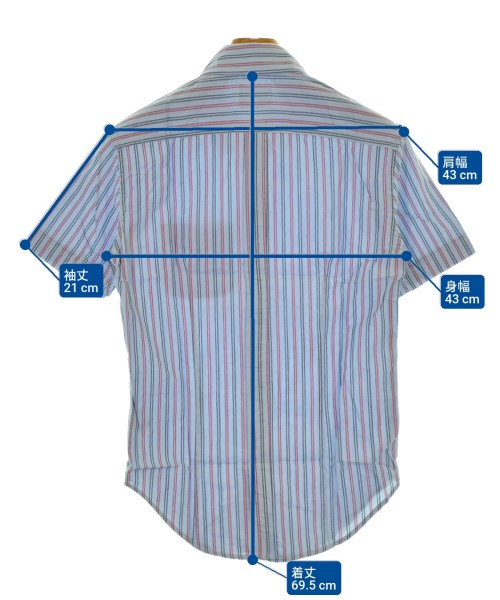 Band Of Outsiders（バンドオブアウトサイダーズ）カジュアルシャツ 青 サイズ:0(XS位) メンズ/2200627521881