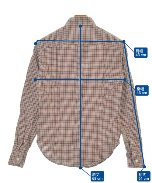 Band Of Outsiders（バンドオブアウトサイダーズ）カジュアルシャツ 赤 サイズ:XS メンズ/2200641800320