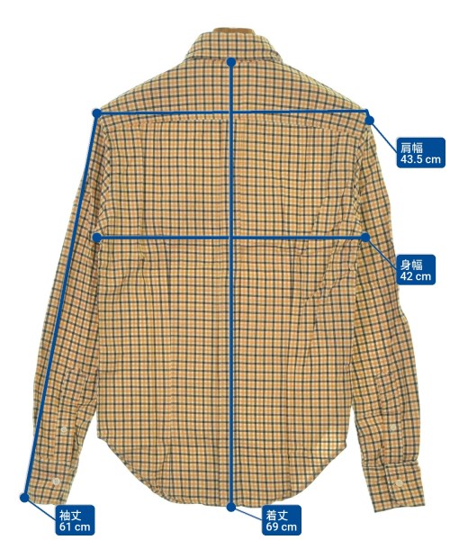 Band Of Outsiders（バンドオブアウトサイダーズ）カジュアルシャツ オレンジ サイズ:XS メンズ/2200641800337