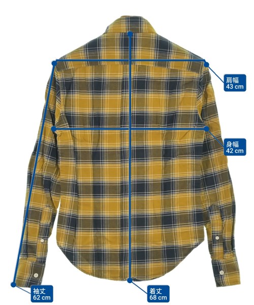 Band Of Outsiders（バンドオブアウトサイダーズ）カジュアルシャツ 黄 サイズ:0(XS位) メンズ/2200641800344