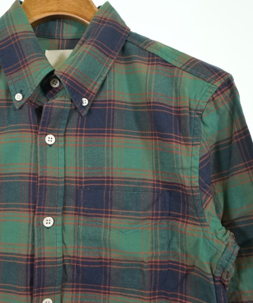 Band Of Outsiders（バンドオブアウトサイダーズ）カジュアルシャツ 緑 サイズ:0(XS位) メンズ/2200641800542