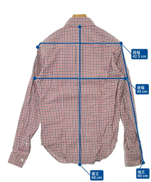 Band Of Outsiders（バンドオブアウトサイダーズ）カジュアルシャツ 赤 サイズ:XS メンズ/2200641800559