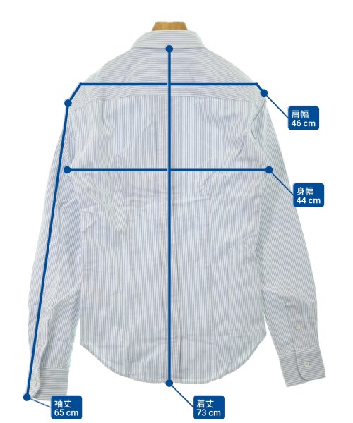 Band Of Outsiders（バンドオブアウトサイダーズ）カジュアルシャツ 青 サイズ:0(XS位) メンズ/2200641800566