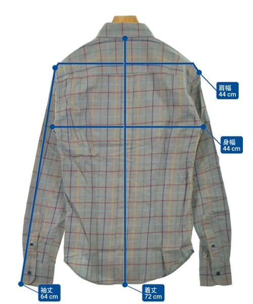 Band Of Outsiders（バンドオブアウトサイダーズ）カジュアルシャツ グレー サイズ:0(XS位) メンズ/2200641800573