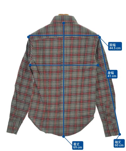 Band Of Outsiders（バンドオブアウトサイダーズ）カジュアルシャツ グレー サイズ:0(XS位) メンズ/2200641800580