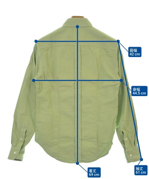 Band Of Outsiders（バンドオブアウトサイダーズ）カジュアルシャツ 緑 サイズ:XS メンズ/2200641800603