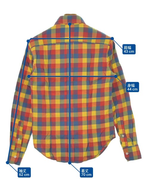 Band Of Outsiders（バンドオブアウトサイダーズ）カジュアルシャツ 黄 サイズ:0(XS位) メンズ/2200641800702