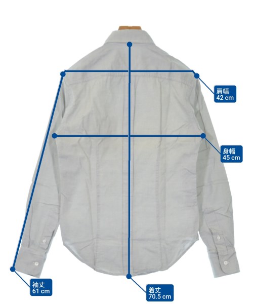 Band Of Outsiders（バンドオブアウトサイダーズ）カジュアルシャツ グレー サイズ:XS メンズ/2200632927517