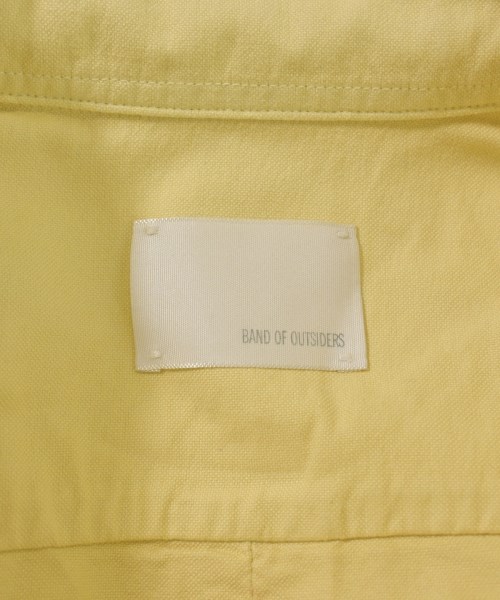 Band Of Outsiders（バンドオブアウトサイダーズ）カジュアルシャツ 黄 サイズ:XS メンズ/2200632927555