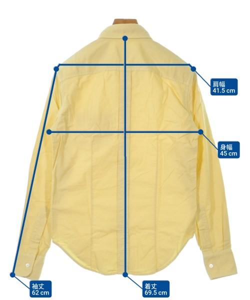 Band Of Outsiders（バンドオブアウトサイダーズ）カジュアルシャツ 黄 サイズ:XS メンズ/2200632927555