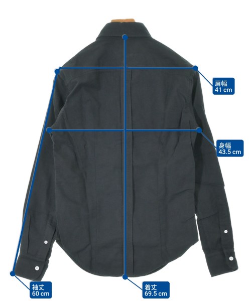 Band Of Outsiders（バンドオブアウトサイダーズ）カジュアルシャツ 黒 サイズ:XS メンズ/2200632927593