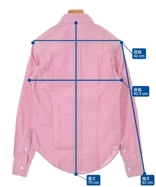 Band Of Outsiders（バンドオブアウトサイダーズ）カジュアルシャツ 赤 サイズ:0(XS位) メンズ/2200632927623